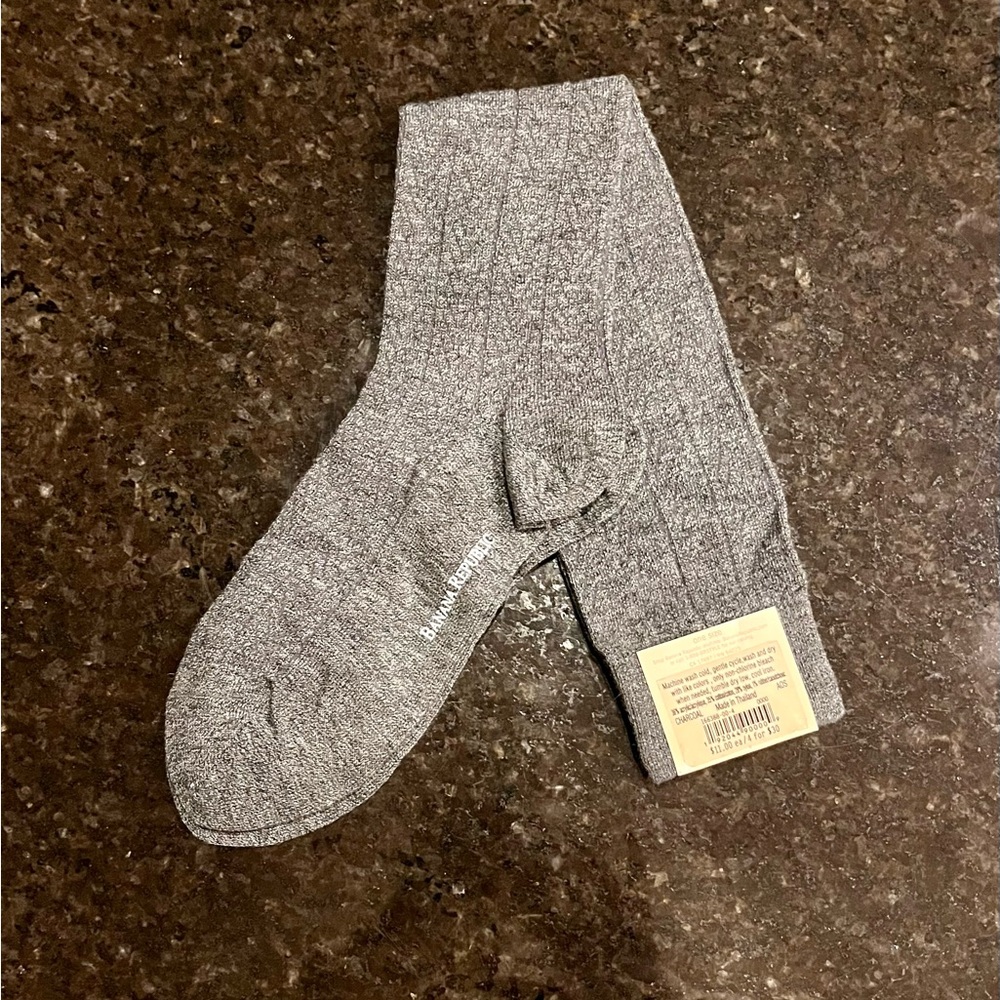 “Banana Republic” (early 2000’s) Long Charcoal Grey Socks - 2/$15 🤩